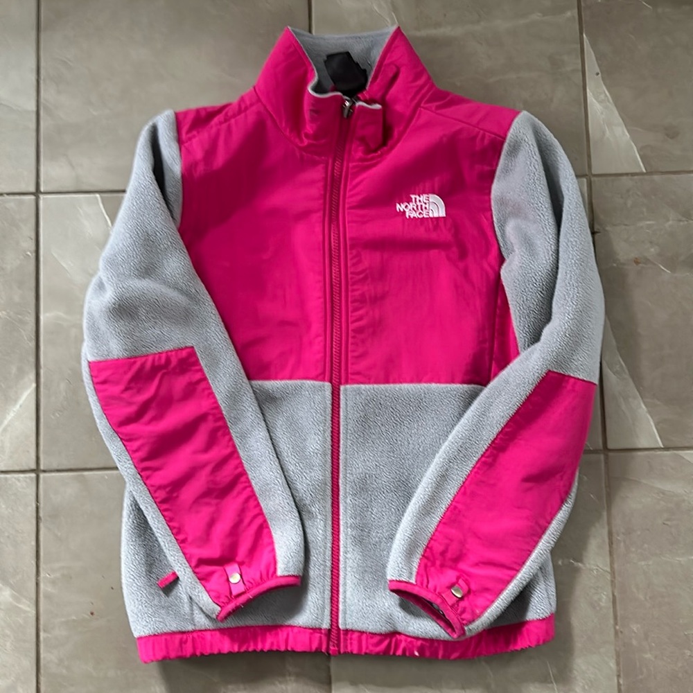 The NORTH FACE child’s large fleece 
pink/grey